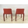 COPPIA SEDIE Vico Magistretti MOD. Selene PER Artemide ANNI 70 ABS CHAIRS DESIGN