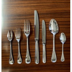 SERVIZIO 12 pers POSATE ARGENTATE Christofle Albi MIDCENTURY LUXURY CURTLERY