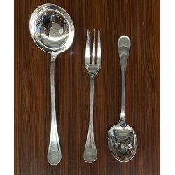 SERVIZIO 12 pers POSATE ARGENTATE Christofle Albi MIDCENTURY LUXURY CURTLERY