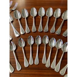 SERVIZIO 12 pers POSATE ARGENTATE Christofle Albi MIDCENTURY LUXURY CURTLERY