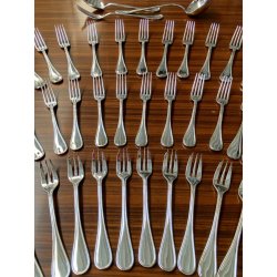 SERVIZIO 12 pers POSATE ARGENTATE Christofle Albi MIDCENTURY LUXURY CURTLERY