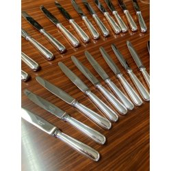 SERVIZIO 12 pers POSATE ARGENTATE Christofle Albi MIDCENTURY LUXURY CURTLERY