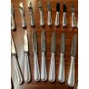 SERVIZIO 12 pers POSATE ARGENTATE Christofle Albi MIDCENTURY LUXURY CURTLERY