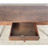 ANTICO TAVOLO PRANZO RETTANGOLARE LEGNO CASTAGNO 1 CASSETTO TABLE SALA 1800
