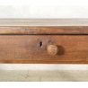 ANTICO TAVOLO PRANZO RETTANGOLARE LEGNO CASTAGNO 1 CASSETTO TABLE SALA 1800