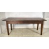 ANTICO TAVOLO PRANZO RETTANGOLARE LEGNO CASTAGNO 1 CASSETTO TABLE SALA 1800