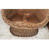 COPPIA POLTRONA VINTAGE RATTAN DESIGN MIDCENTURY BAMBU ESTERNO MIDOLLINO