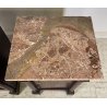 ANTICA COPPIA COMODINO IMPERO LEGNO NOCE MARMO 1800 EPOCA COMODINI NAPOLEONE III