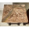 ANTICA COPPIA COMODINO IMPERO LEGNO NOCE MARMO 1800 EPOCA COMODINI NAPOLEONE III