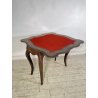 ANTICO TAVOLO DA GIOCO APRIBILE STILE BOULLE EPOCA '900 BRONDO DORATO INTARSIO