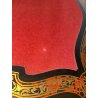ANTICO TAVOLO DA GIOCO APRIBILE STILE BOULLE EPOCA '900 BRONDO DORATO INTARSIO