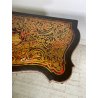 ANTICO TAVOLO DA GIOCO APRIBILE STILE BOULLE EPOCA '900 BRONDO DORATO INTARSIO