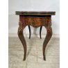 ANTICO TAVOLO DA GIOCO APRIBILE STILE BOULLE EPOCA '900 BRONDO DORATO INTARSIO