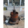 ANTICO TORCHIO MANUALE PER UVA BOTTIGLIA VINO LEGNO FERRO BATTUTO 1900 PRESSA