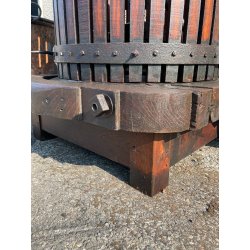 ANTICO TORCHIO MANUALE PER UVA BOTTIGLIA VINO LEGNO FERRO BATTUTO 1900 PRESSA