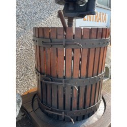 ANTICO TORCHIO MANUALE PER UVA BOTTIGLIA VINO LEGNO FERRO BATTUTO 1900 PRESSA
