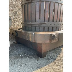 ANTICO TORCHIO MANUALE PER UVA BOTTIGLIA VINO LEGNO FERRO BATTUTO 1900 PRESSA