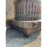 ANTICO TORCHIO MANUALE PER UVA BOTTIGLIA VINO LEGNO FERRO BATTUTO 1900 PRESSA