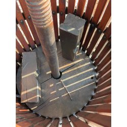 ANTICO TORCHIO MANUALE PER UVA BOTTIGLIA VINO LEGNO FERRO BATTUTO 1900 PRESSA