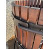 ANTICO TORCHIO MANUALE PER UVA BOTTIGLIA VINO LEGNO FERRO BATTUTO 1900 PRESSA