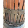 ANTICO TORCHIO MANUALE PER UVA BOTTIGLIA VINO LEGNO FERRO BATTUTO 1900 PRESSA