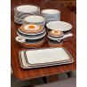 SERVIZIO PIATTI VINTAGE 41 pz. THOMAS Rosenthal GROUP ARANCIONE NERO Germany '70