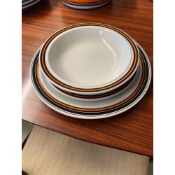 SERVIZIO PIATTI VINTAGE 41 pz. THOMAS Rosenthal GROUP ARANCIONE NERO Germany '70