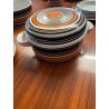 SERVIZIO PIATTI VINTAGE 41 pz. THOMAS Rosenthal GROUP ARANCIONE NERO Germany '70
