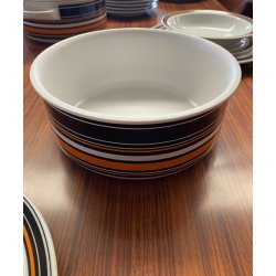 SERVIZIO PIATTI VINTAGE 41 pz. THOMAS Rosenthal GROUP ARANCIONE NERO Germany '70