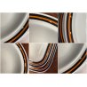 SERVIZIO PIATTI VINTAGE 41 pz. THOMAS Rosenthal GROUP ARANCIONE NERO Germany '70