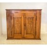 ANTICA CREDENZA 1800 LEGNO NOCE ALZATA CUCINA EPOCA DISPENSA 2 ANTE RIBALTA