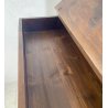 ANTICA CREDENZA 1800 LEGNO NOCE ALZATA CUCINA EPOCA DISPENSA 2 ANTE RIBALTA