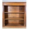 ANTICA CREDENZA 1800 LEGNO NOCE ALZATA CUCINA EPOCA DISPENSA 2 ANTE RIBALTA