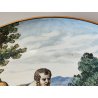 ANTICO PIATTO PARATA CERAMICA MAIOLICA DIPINTO Sesto Fiorentino LA COLONNATA