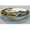 ANTICO PIATTO PARATA CERAMICA MAIOLICA DIPINTO Sesto Fiorentino LA COLONNATA