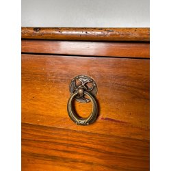ANTICO GRANDE COMODINO IMPERO epoca 800 Legno Noce CASSETTO ANTA Old Night Table