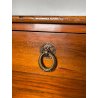 ANTICO GRANDE COMODINO IMPERO epoca 800 Legno Noce CASSETTO ANTA Old Night Table