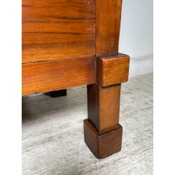 ANTICO GRANDE COMODINO IMPERO epoca 800 Legno Noce CASSETTO ANTA Old Night Table