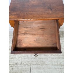 ANTICO GRANDE COMODINO IMPERO epoca 800 Legno Noce CASSETTO ANTA Old Night Table