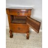 ANTICO GRANDE COMODINO IMPERO epoca 800 Legno Noce CASSETTO ANTA Old Night Table