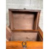 ANTICO GRANDE COMODINO IMPERO epoca 800 Legno Noce CASSETTO ANTA Old Night Table