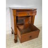 ANTICO GRANDE COMODINO IMPERO epoca 800 Legno Noce CASSETTO ANTA Old Night Table