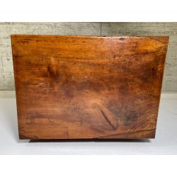 ANTICO GRANDE COMODINO IMPERO epoca 800 Legno Noce CASSETTO ANTA Old Night Table