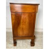 ANTICO GRANDE COMODINO IMPERO epoca 800 Legno Noce CASSETTO ANTA Old Night Table