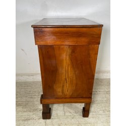 ANTICO GRANDE COMODINO IMPERO epoca 800 Legno Noce CASSETTO ANTA Old Night Table