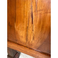 ANTICO GRANDE COMODINO IMPERO epoca 800 Legno Noce CASSETTO ANTA Old Night Table