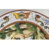 GRANDE ANTICO PIATTO PARATA 49cm 1800 CERAMICA MAIOLICA DIPINTO SCENA MITOLOGICA