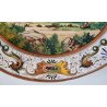 GRANDE ANTICO PIATTO PARATA 49cm 1800 CERAMICA MAIOLICA DIPINTO SCENA MITOLOGICA