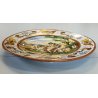 GRANDE ANTICO PIATTO PARATA 49cm 1800 CERAMICA MAIOLICA DIPINTO SCENA MITOLOGICA