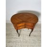 ANTICO COMODINO FAGIOLO LEGNO INTARSIATO DUE CASSETTI EPOCA META 1900 NIGHTTABLE
